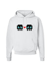8-Bit Skull Love - Boy and Boy Hoodie Sweatshirt-Hoodie-TooLoud-White-Small-Davson Sales
