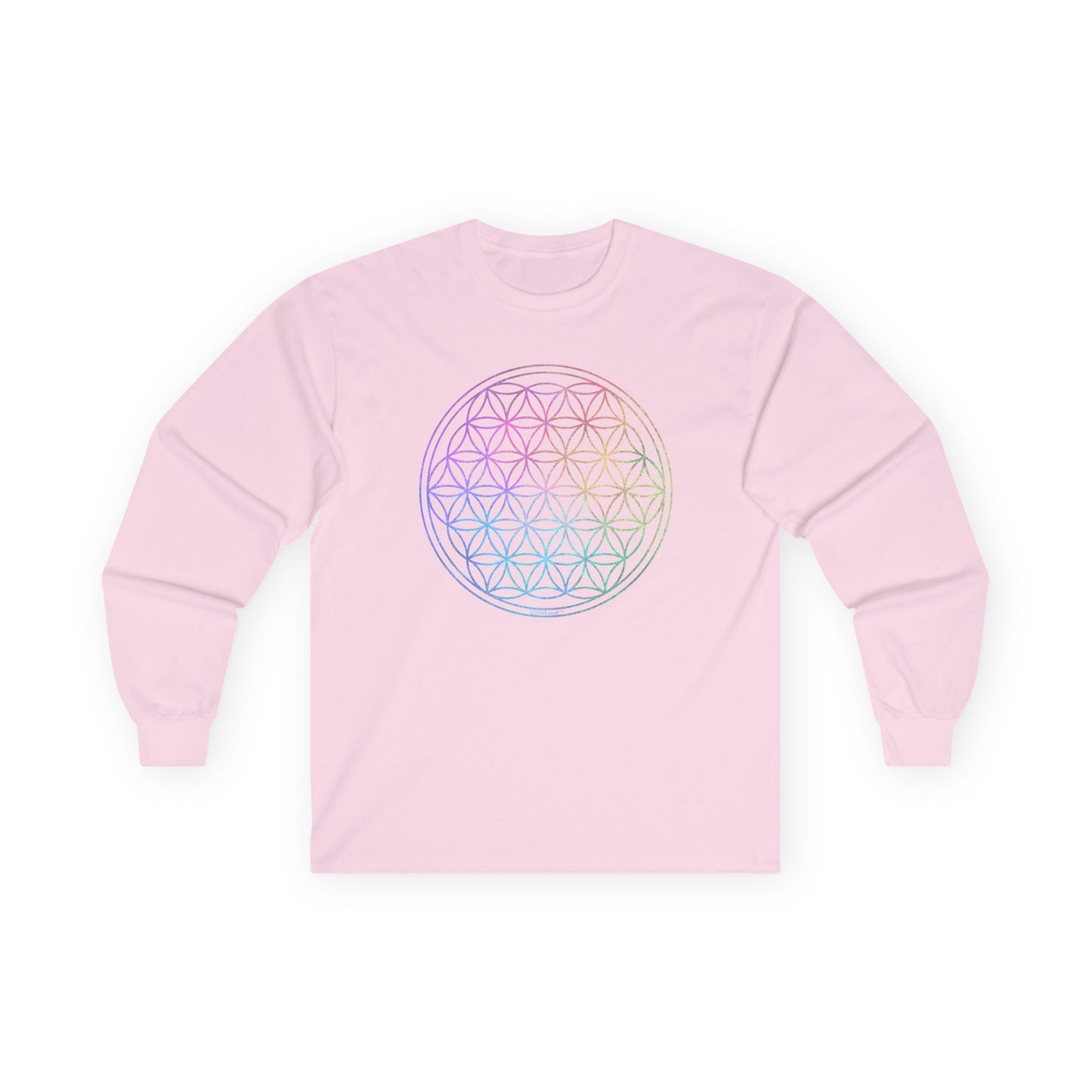 Flower of Life Circle Adult Long Sleeve T-Shirt by TOOLOUD