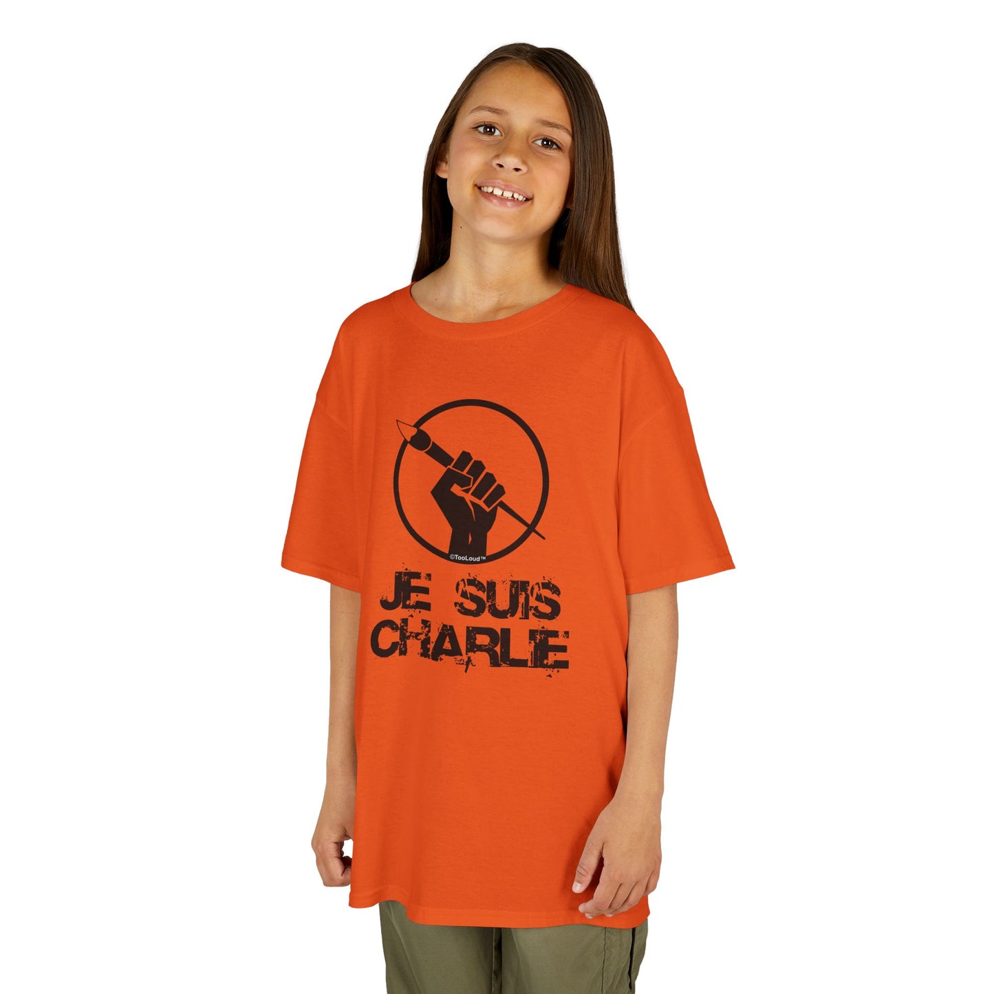 Je Suis Charlie Children's Heavy T-Shirt by TOOLOUD