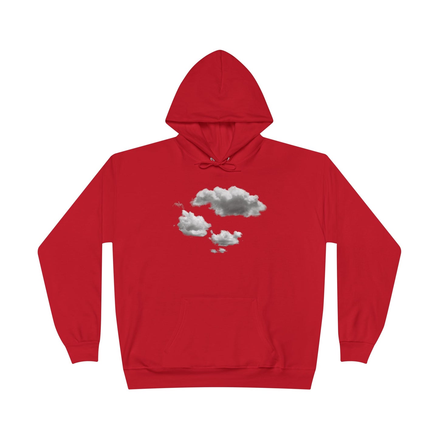 Inverted Puffy Clouds Dark Hoodie Sweatshirt by TOOLOUD
