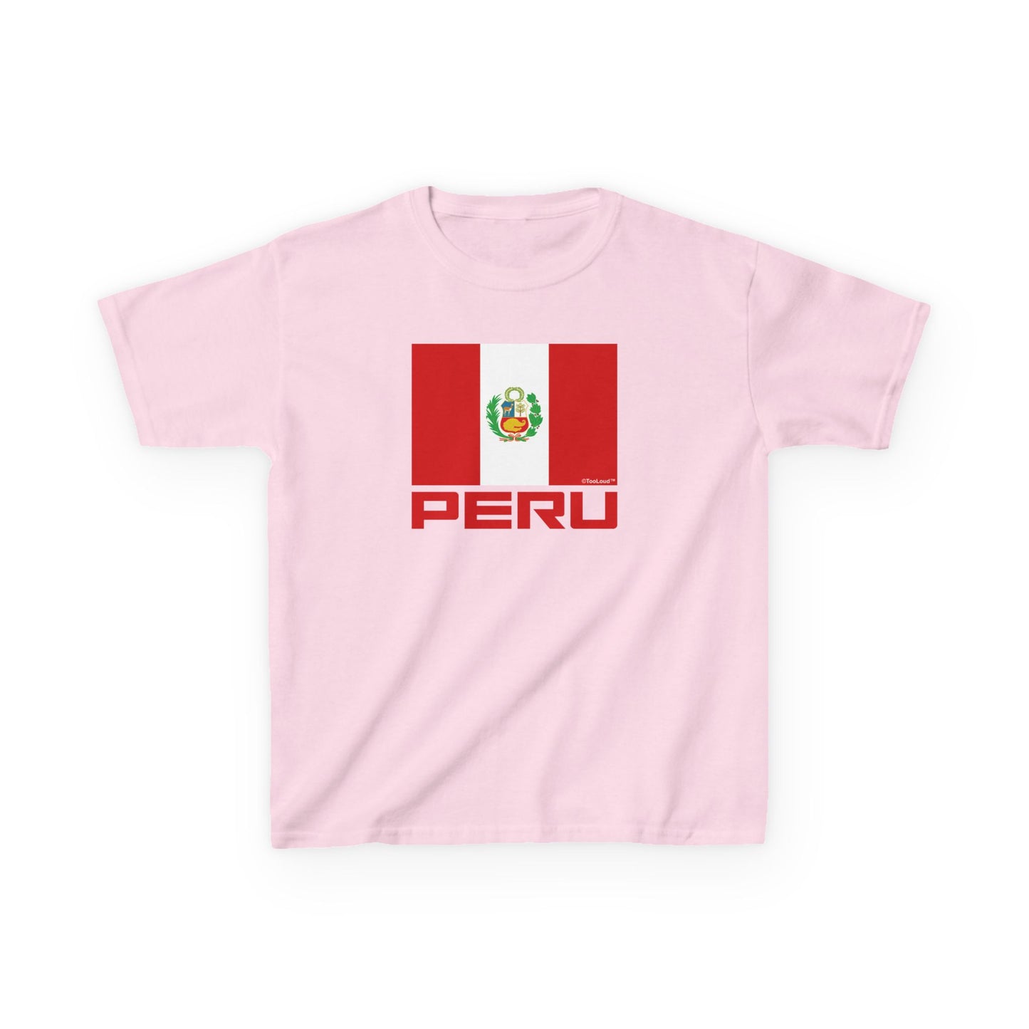 Peru Flag Children’s T-Shirt by TOOLOUD