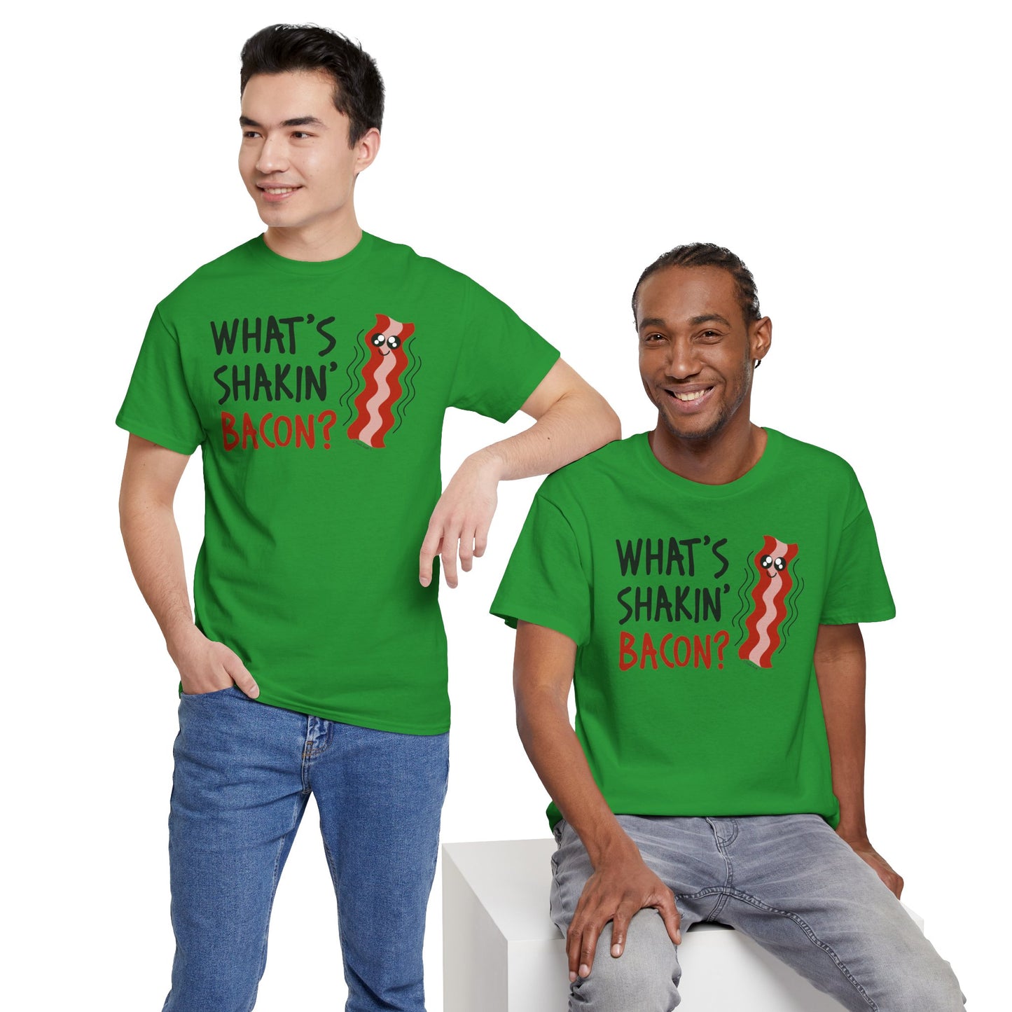 What’s Shakin’ Bacon – Premium Adult T-Shirt by TOOLOUD