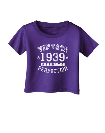 80th Birthday Vintage Birth Year 1939 Infant T-Shirt Dark by TooLoud-TooLoud-Purple-06-Months-Davson Sales