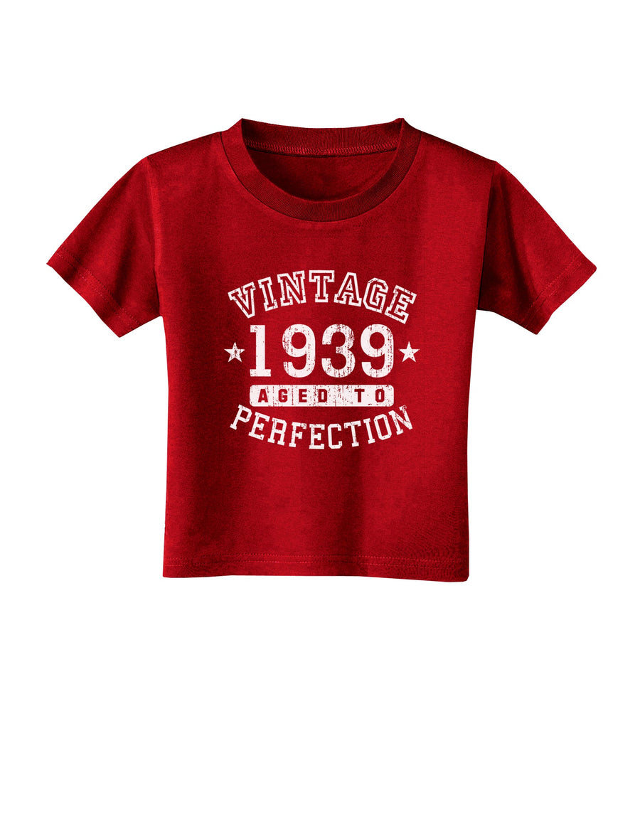 80th Birthday Vintage Birth Year 1939 Toddler T-Shirt Dark by TooLoud-TooLoud-Black-2T-Davson Sales