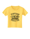 80th Birthday Vintage Birth Year 1939 Toddler T-Shirt by TooLoud-TooLoud-Yellow-2T-Davson Sales