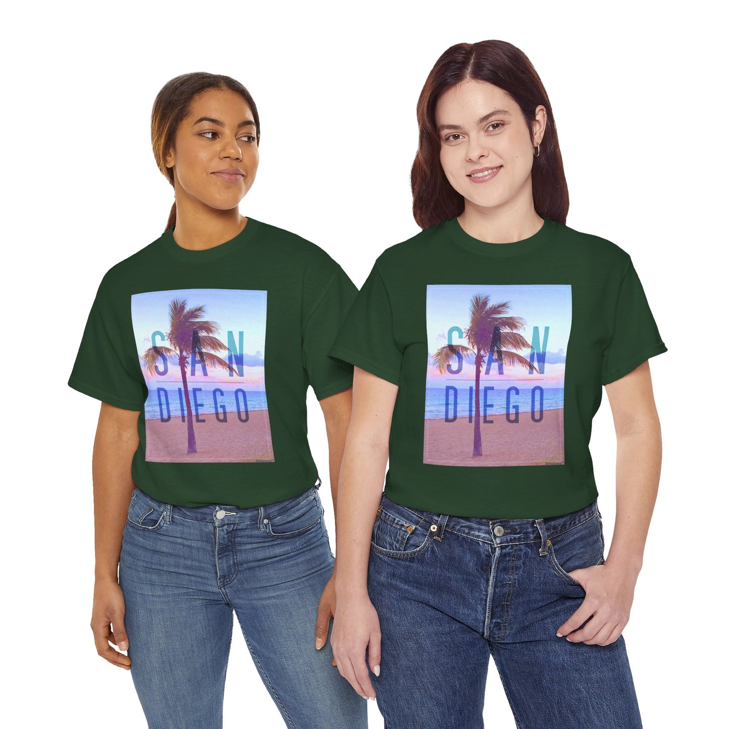 San Diego Beach Filter Unisex Adult Dark T-Shirt by TOOLOUD