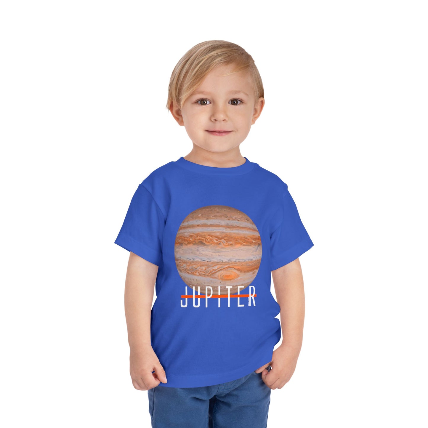 Planet Jupiter Text Toddler T-Shirt – Dark – by TOOLOUD