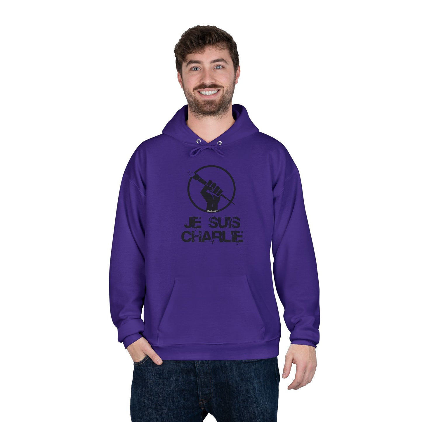 TOOLOUD Je Suis Charlie Hooded Unisex Sweatshirt