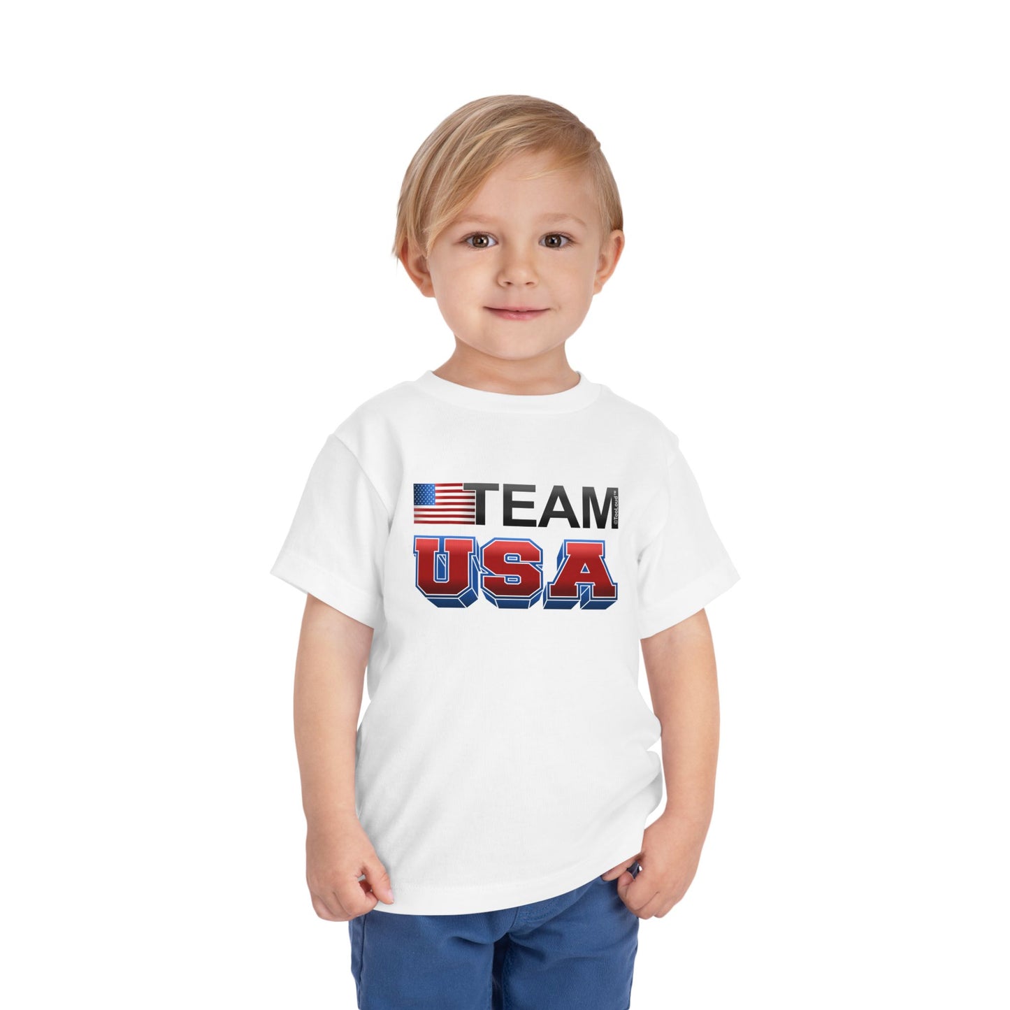 Sporty Team USA Toddler T-Shirt by TOOLOUD