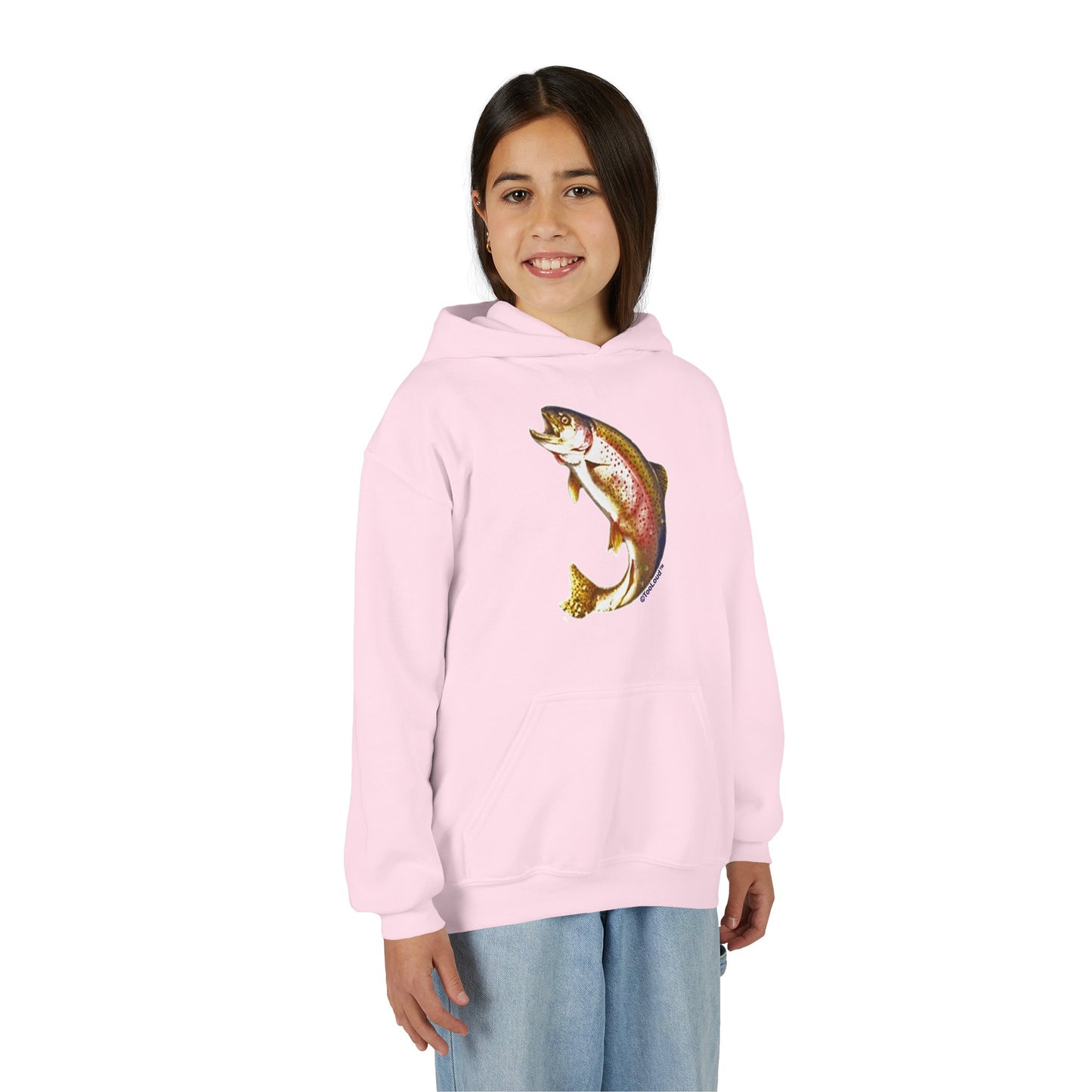 Rainbow Trout Youth Children’s Hoodie Sweatshirt by TOOLOUD