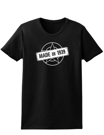 81st Birthday Made in 1939 Womens Dark T-Shirt-Womens T-Shirt-TooLoud-Black-X-Small-Davson Sales