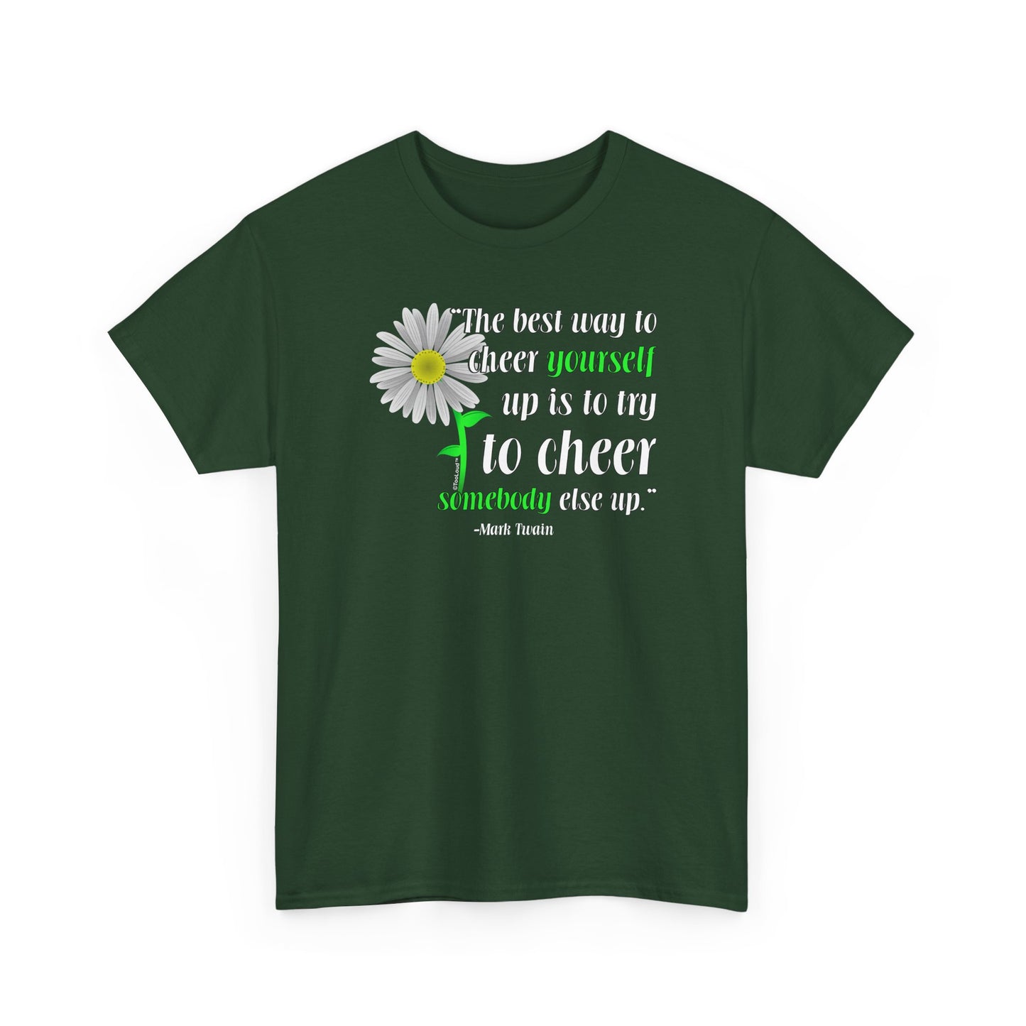 Cheer Yourself Up Mark Twain Adult Unisex T-Shirt by TOOLOUD