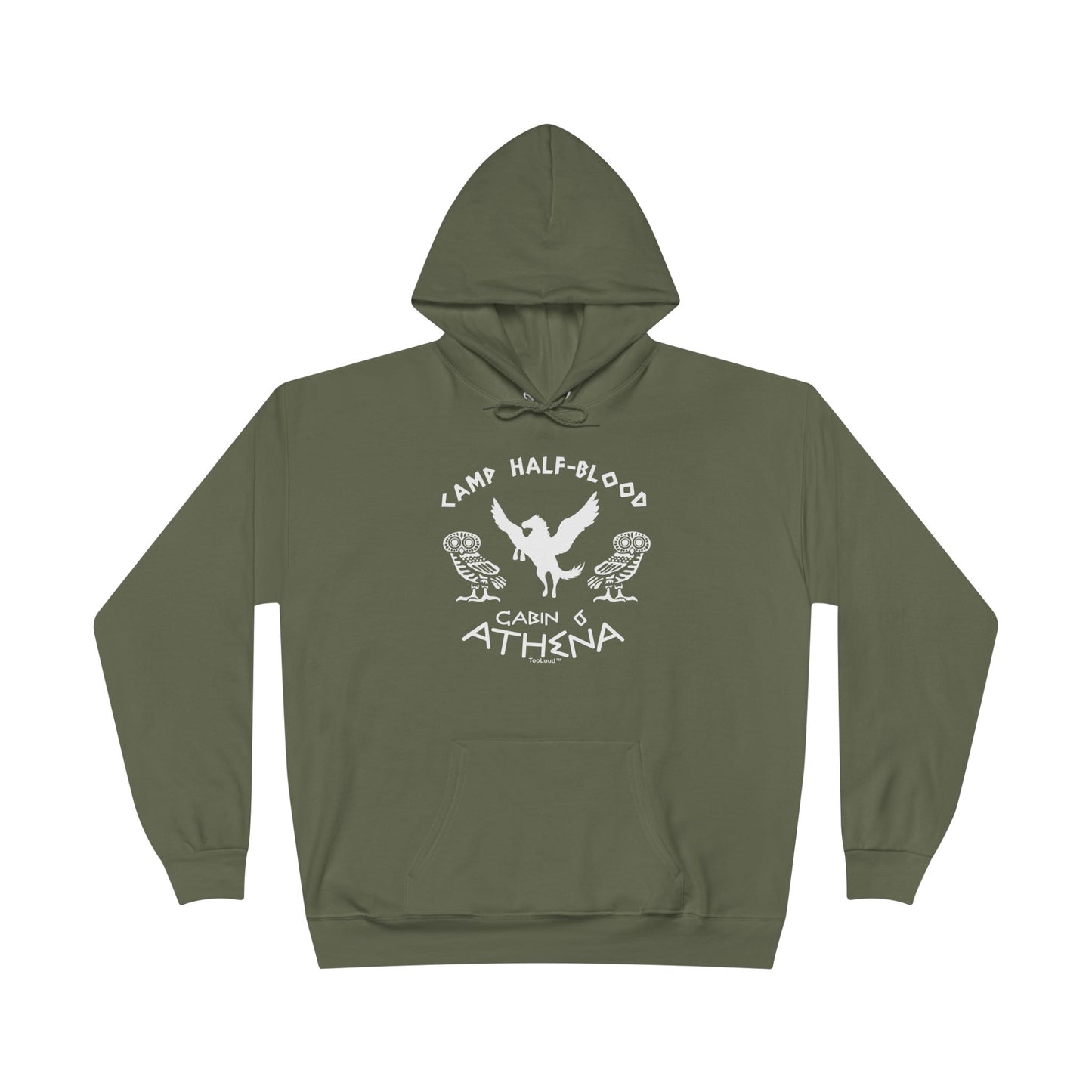 TOOLOUD Camp Half-Blood Cabin 6 Athena Dark Hoodie Sweatshirt