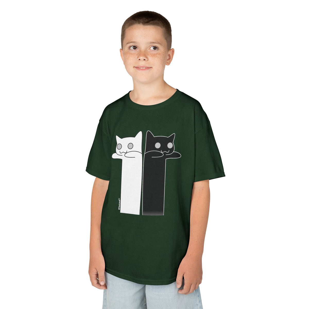 Longcat and Tacgnol – Internet Humor Children's Dark T-Shirt by TOOLOUD