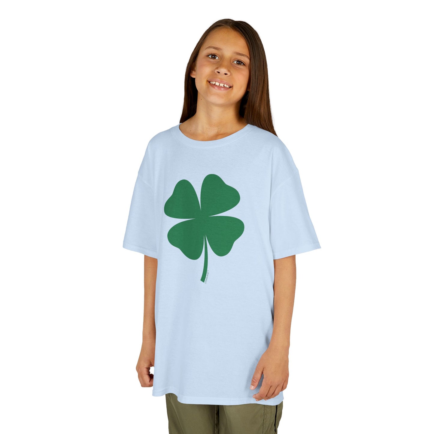 Lucky Four Leaf Clover St. Patrick's Day Children's T-Shirt by TOOLOUD