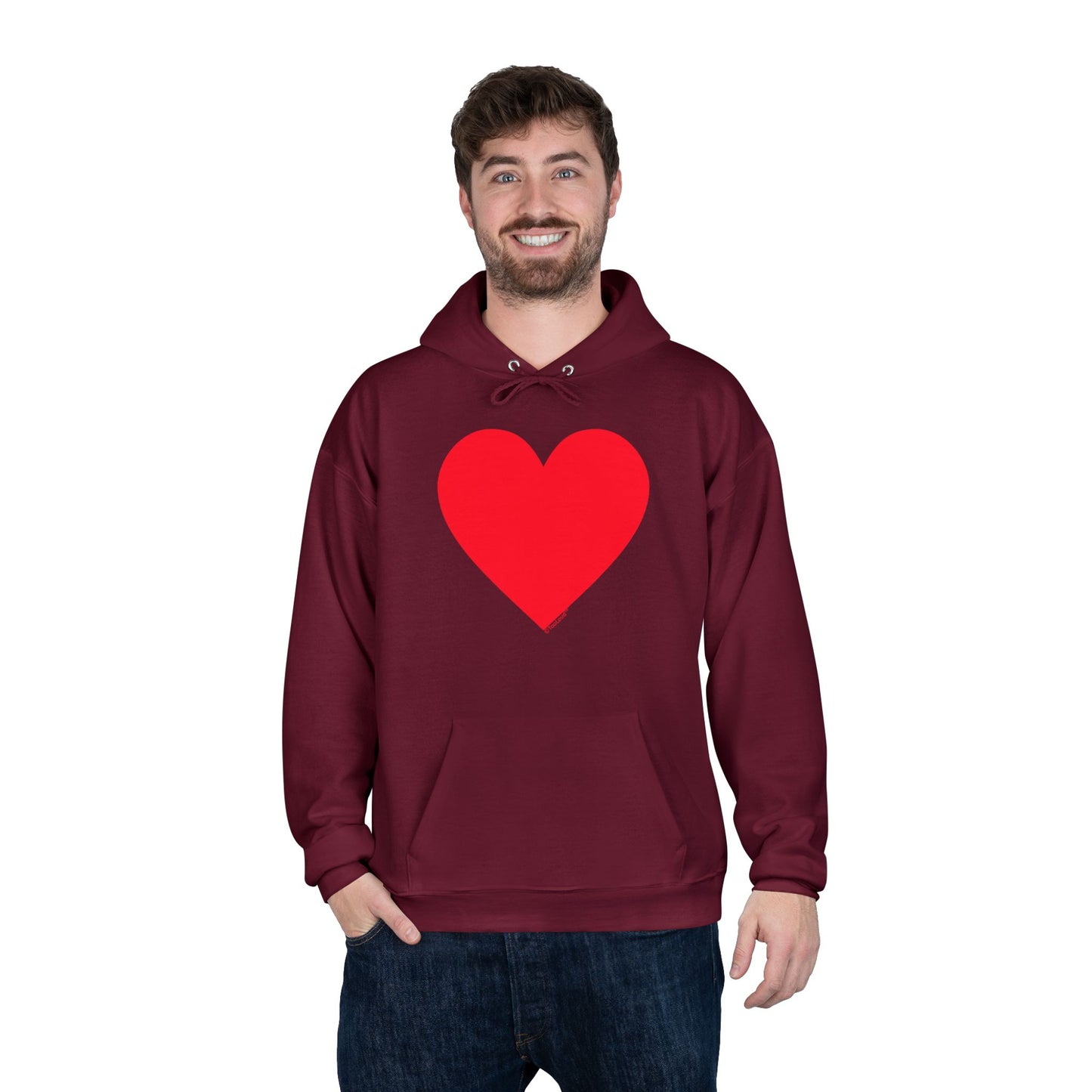 TOOLOUD Big Red Heart Valentine's Day Dark Unisex Hoodie Sweatshirt