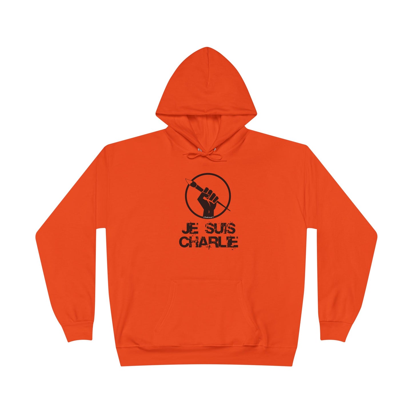 Je Suis Charlie Adult Pullover Hoodie Sweatshirt by TOOLOUD