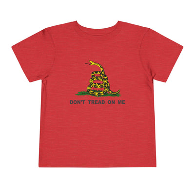 Don't Tread On Me Gadsden Flag Rattlesnake Toddler Short Sleeve T-Shirt