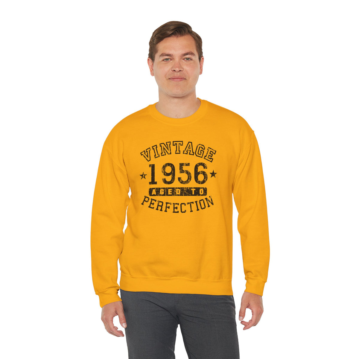 1956 – Vintage Birth Year Adult Sweatshirt by TOOLOUD