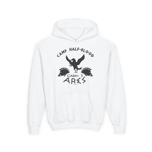 Camp Half Blood Cabin 5 Ares Youth Children’s Hoodie by TOOLOUD