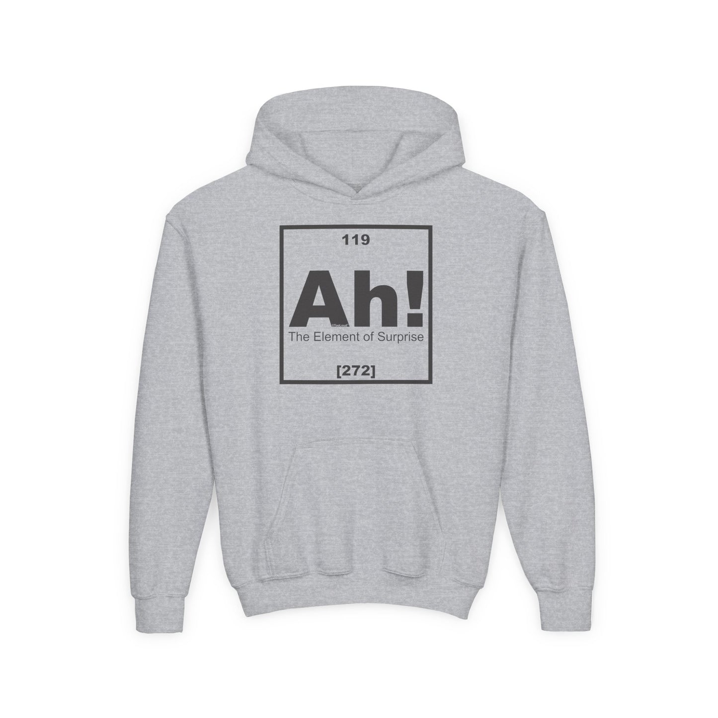 Ah the Element of Surprise Funny Science Youth Children’s Hoodie by TOOLOUD