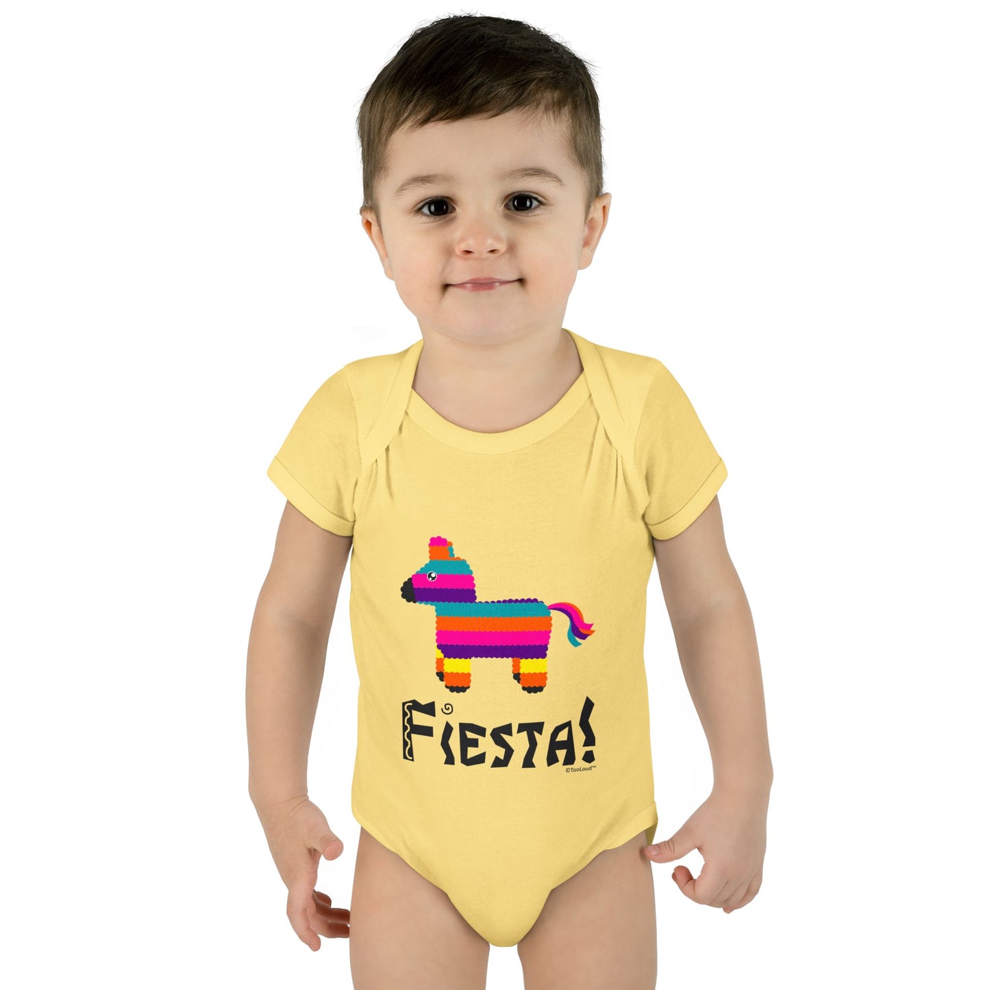 Colorful Piñata Design – Fiesta Baby Romper Bodysuit by TOOLOUD