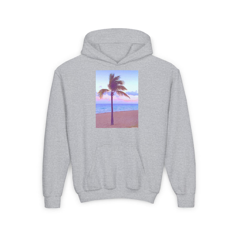 TooLoud Palm Tree Beach Filter Youth Children's Hoodie