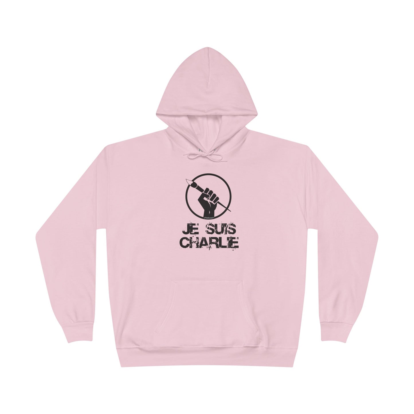 Je Suis Charlie Adult Pullover Hoodie Sweatshirt by TOOLOUD