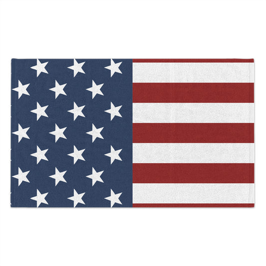 Stars and Stripes American Flag 11" x 18" Dish Fingertip Towel All Over Print by TOOLOUD