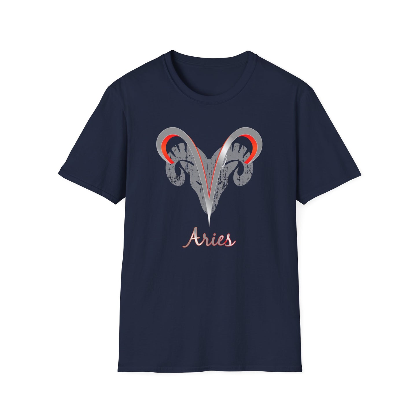 Aries Zodiac Symbol Adult Dark T-Shirt by TOOLOUD
