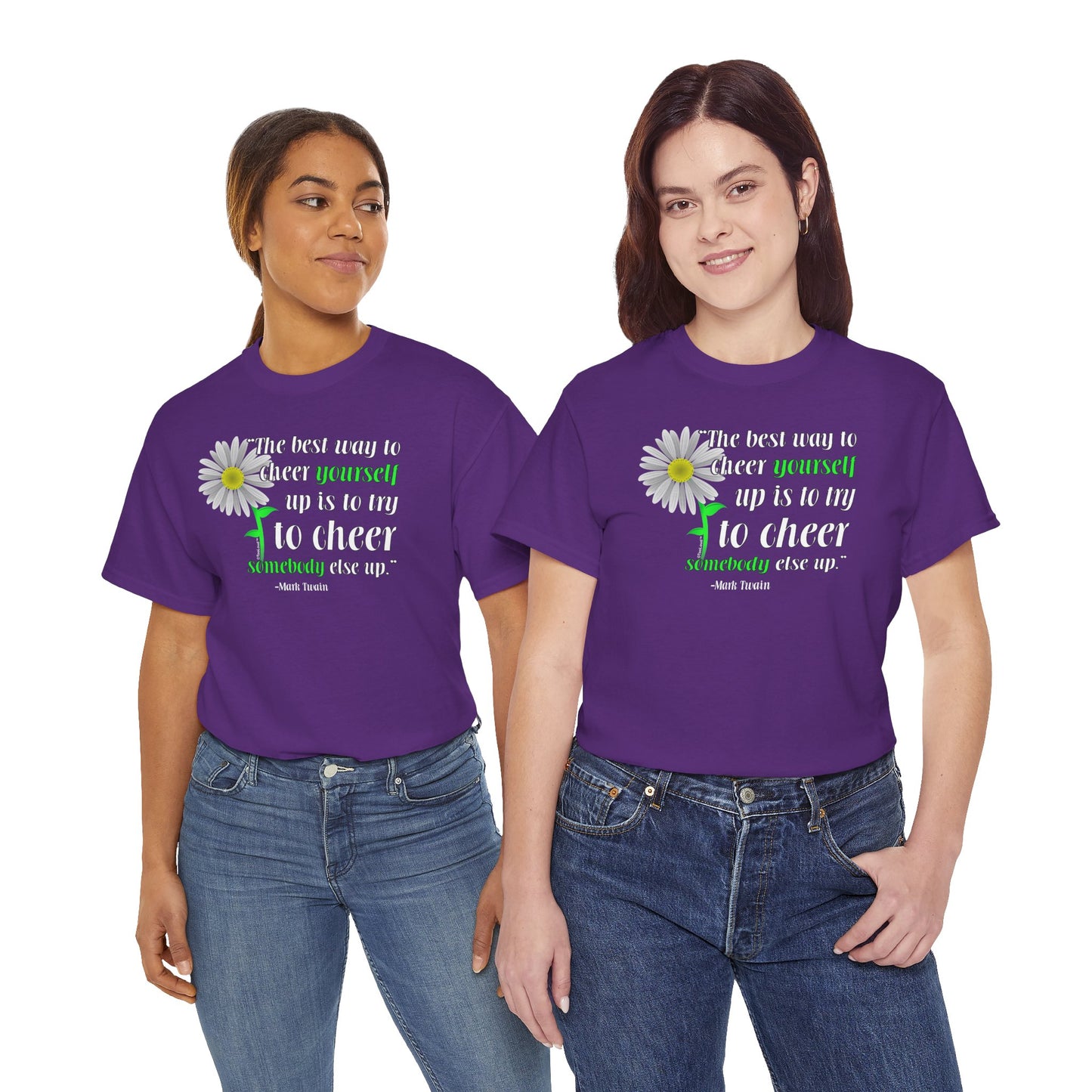Cheer Yourself Up Mark Twain Adult Unisex T-Shirt by TOOLOUD