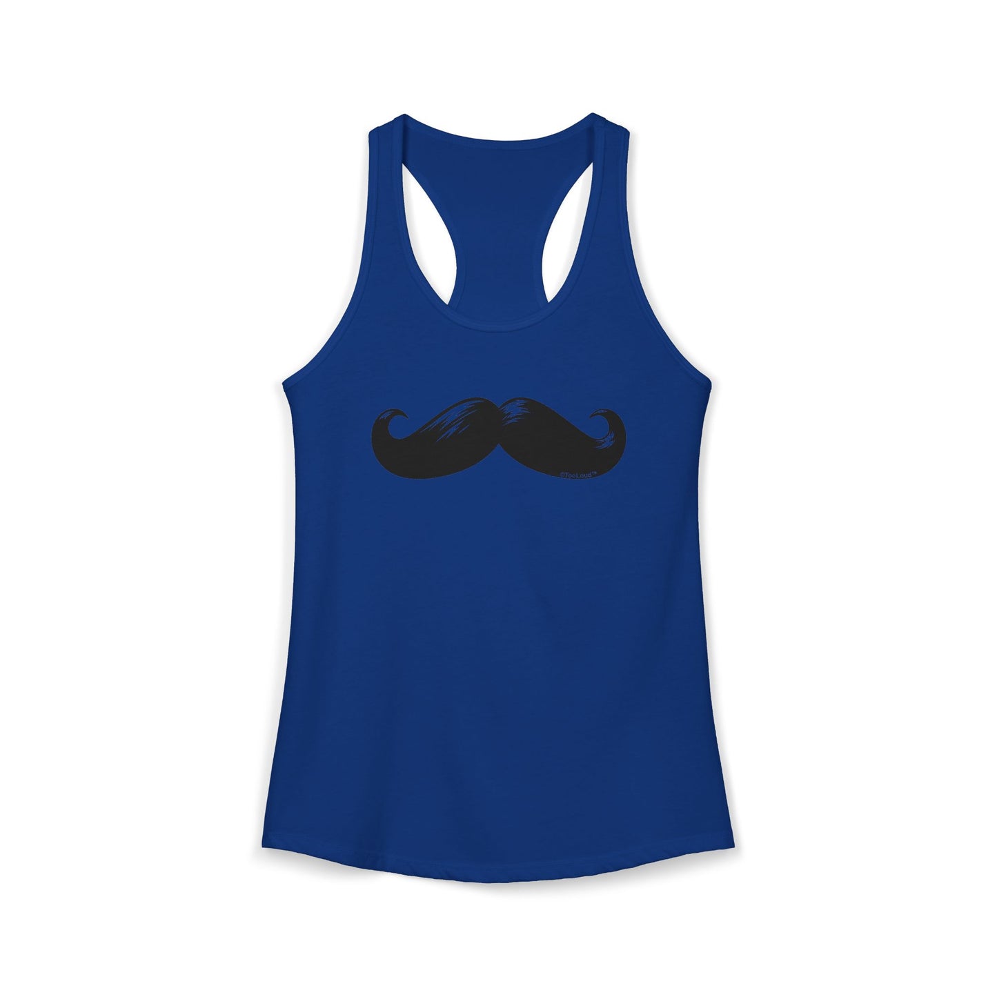 Big Black Mustache Women's Racerback Tank Top by TOOLOUD
