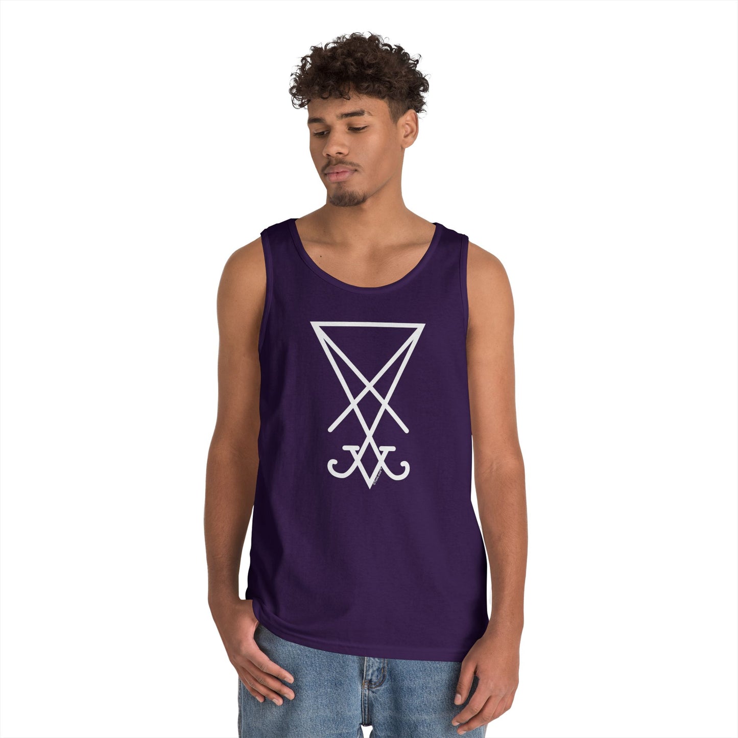 Sigil of Lucifer – Seal of Satan Dark Adult Loose Tank Top by TOOLOUD