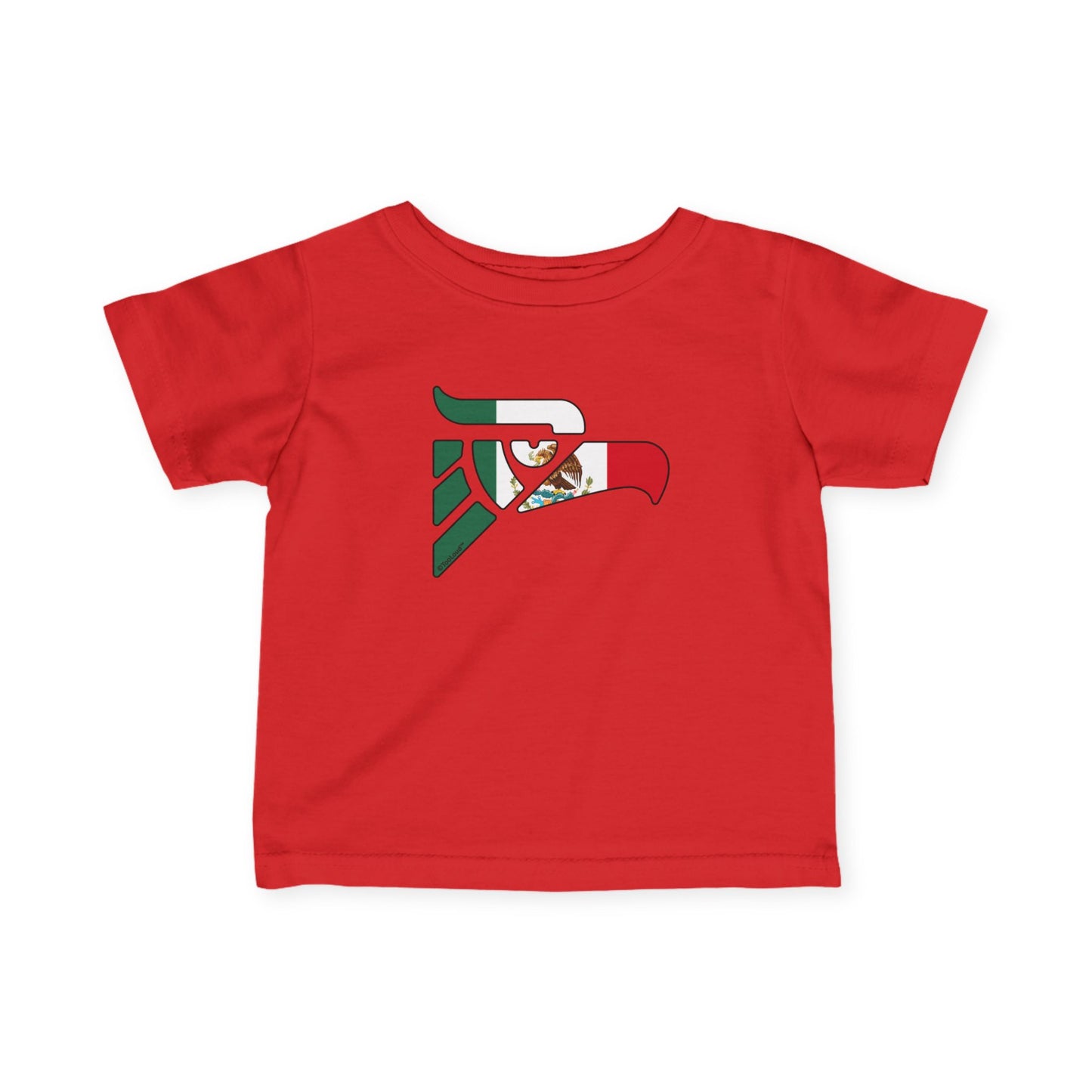 Hecho en Mexico Eagle Symbol – Mexican Flag Infant T-Shirt (Dark) by TOOLOUD