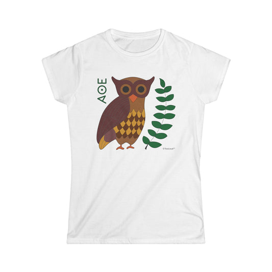 Owl of Athena Juniors Women's T-Shirt by TooLoud