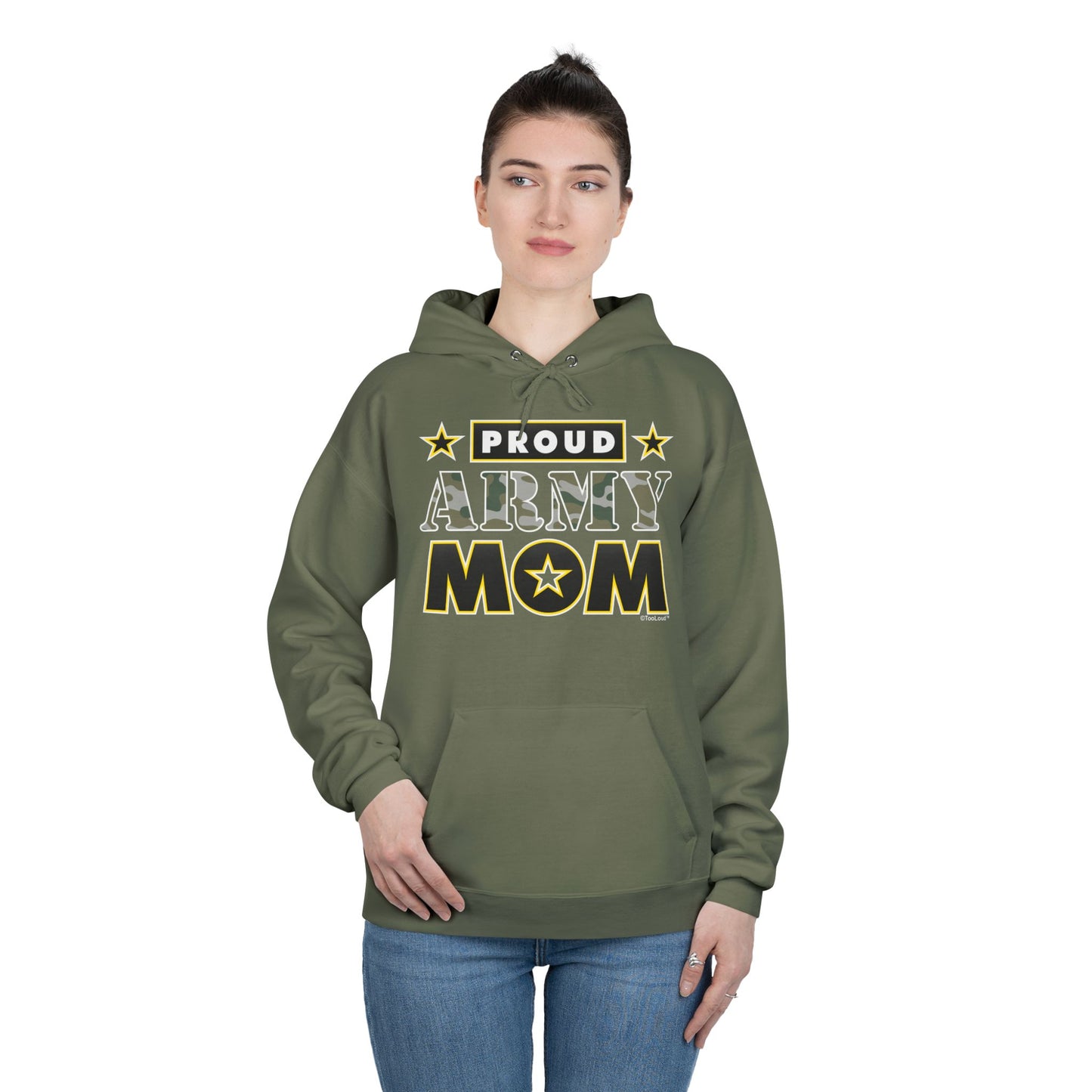 Proud Army Mom Dark Sweatshirt Hoodie by TOOLOUD™