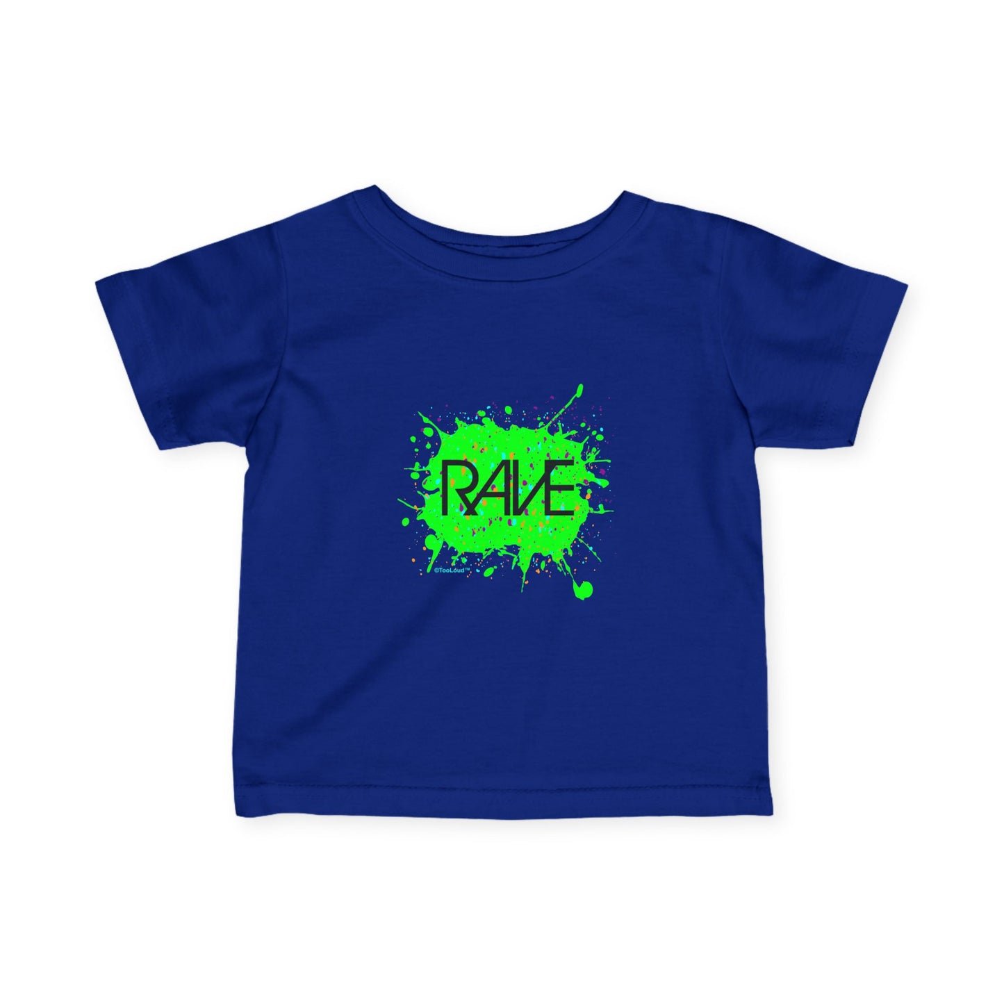 Rave Splatter Green Infant T-Shirt Dark by TOOLOUD