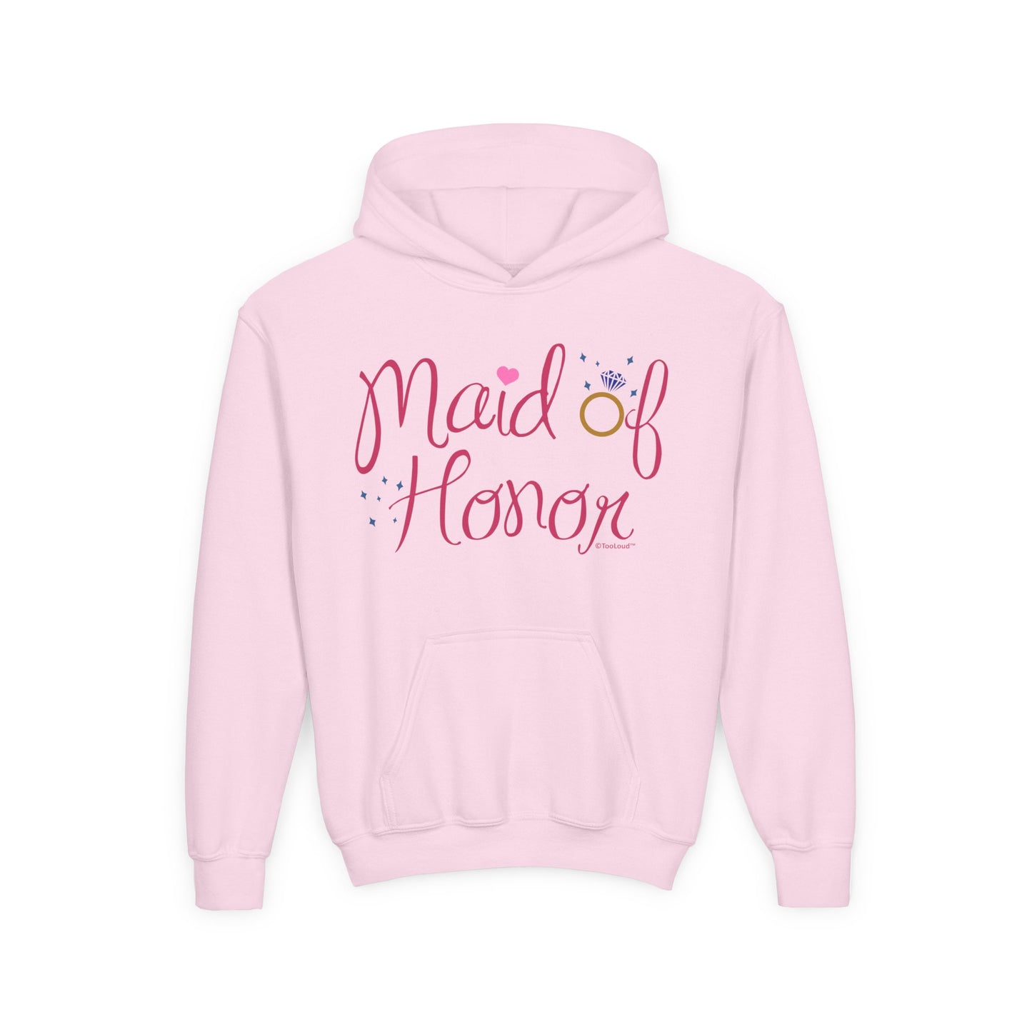Maid of Honor – Diamond Ring Design – Color Youth Children’s Hoodie by TOOLOUD™