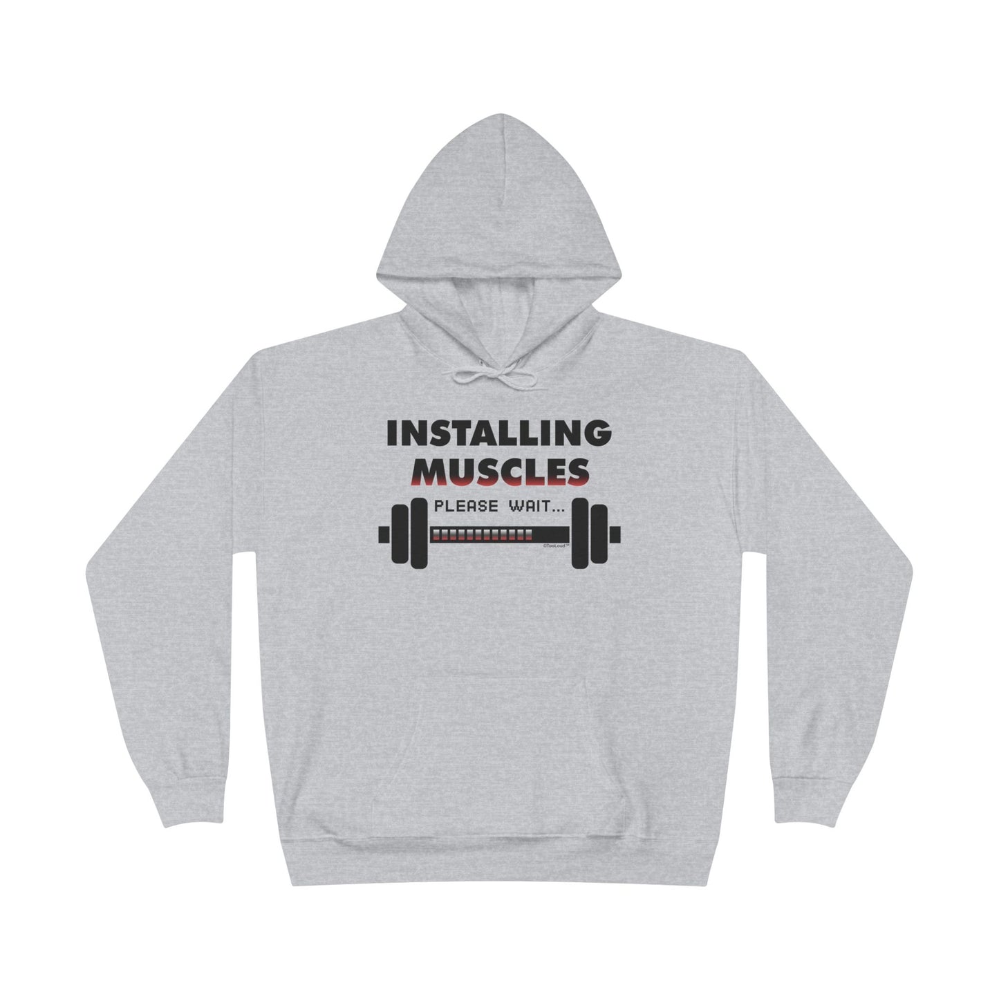 Installing Muscles Hoodie Sweatshirt Hooded Pullover by TOOLOUD