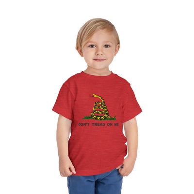 Don't Tread On Me Gadsden Flag Rattlesnake Toddler Short Sleeve T-Shirt