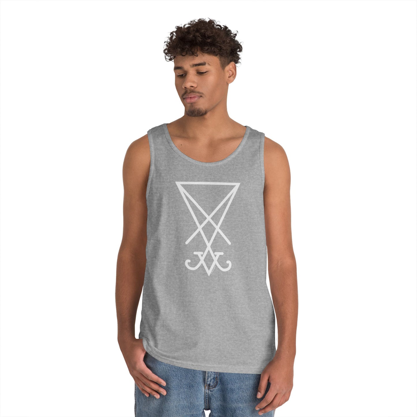 Sigil of Lucifer – Seal of Satan Dark Adult Loose Tank Top by TOOLOUD
