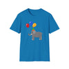 Cute Elephant with Balloons Unisex Adult T-Shirt by TOOLOUD