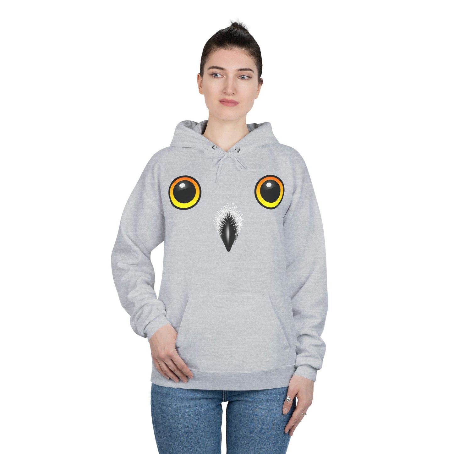 Cute Snowy Owl Face Hoodie Pullover Sweatshirt by TOOLOUD™