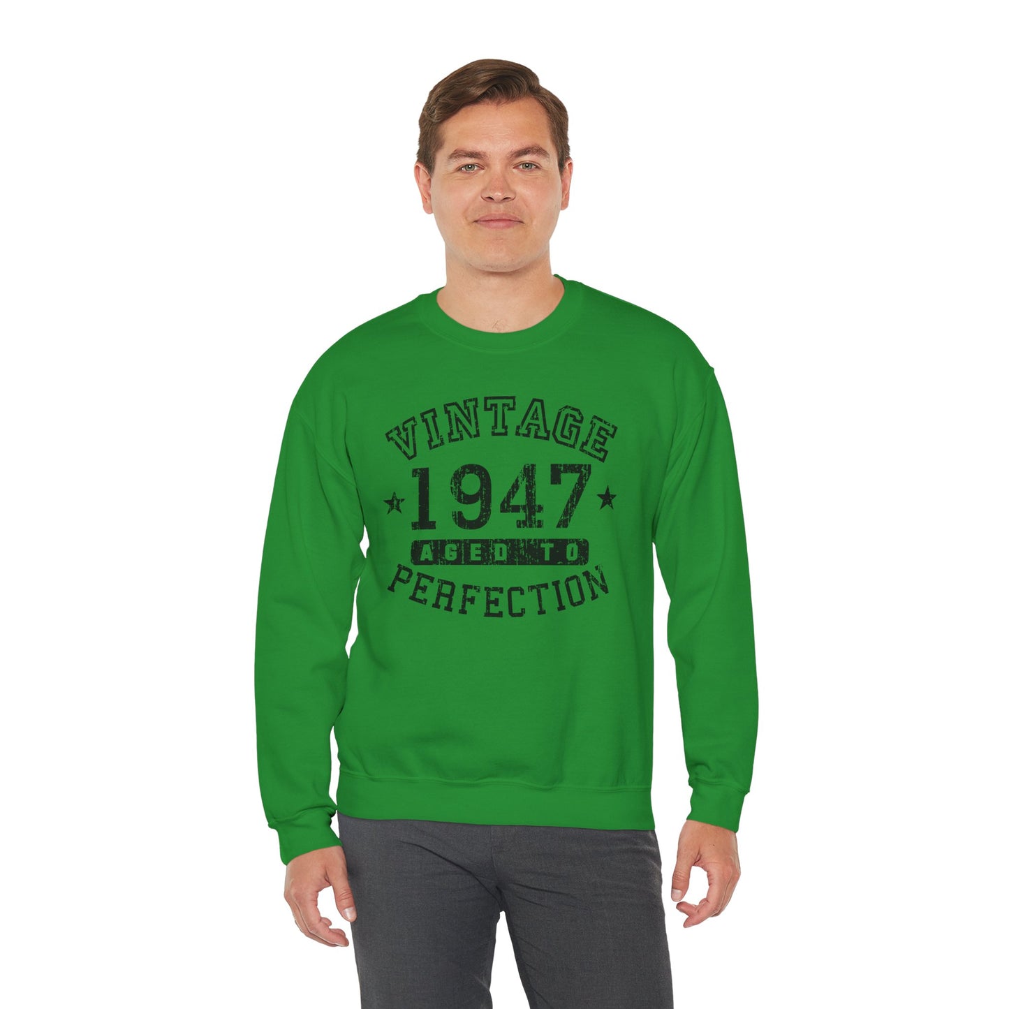 1947 - Vintage Birth Year Sweatshirt Adults Unisex by TOOLOUD