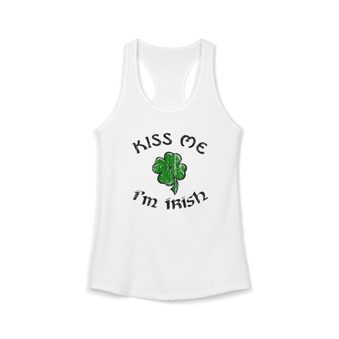 Kiss Me I’m Irish Women’s Racerback Tank Top by TOOLOUD