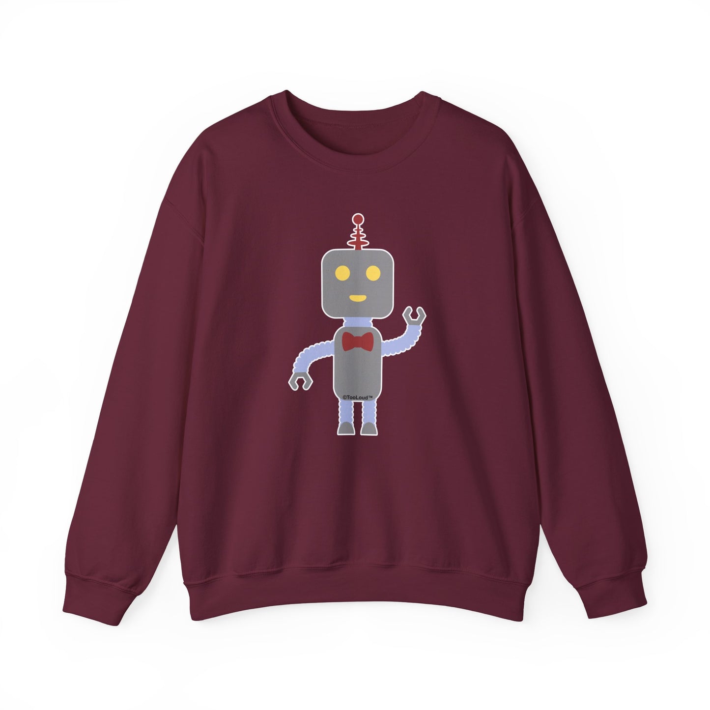 Cute Robot Male Adult Dark Sweatshirt by TOOLOUD