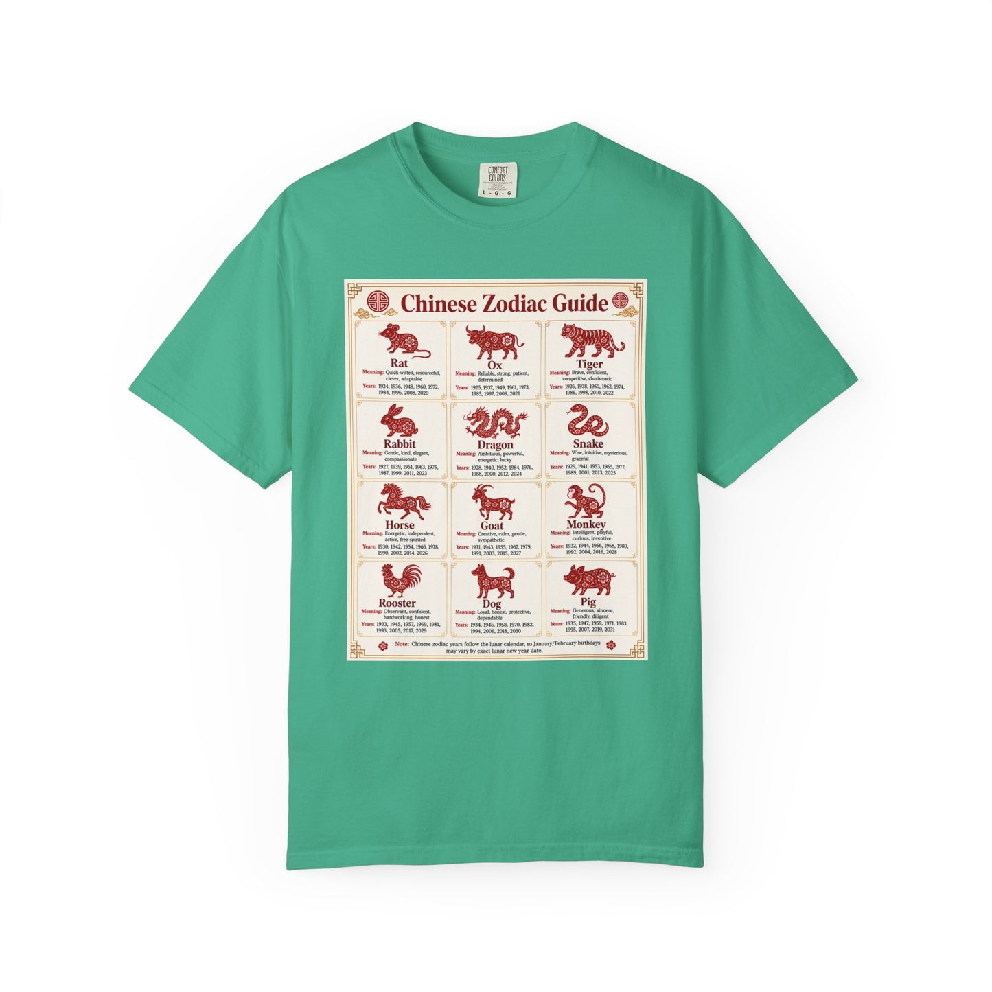 Chinese Zodiac Guide Design #1 Unisex T-Shirt by TOOLOUD