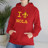 TooLoud I Love NOLA Fleur de Lis Unisex Hoodie Sweatshirt