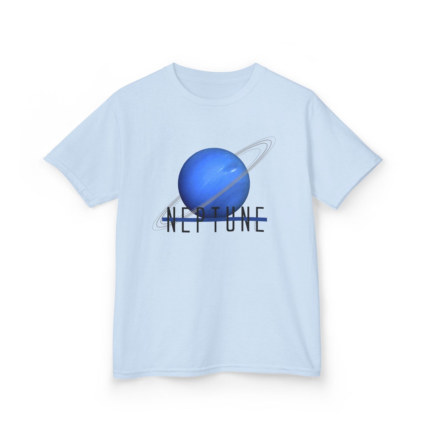 Planet Neptune Text Children's T-Shirt by TOOLOUD