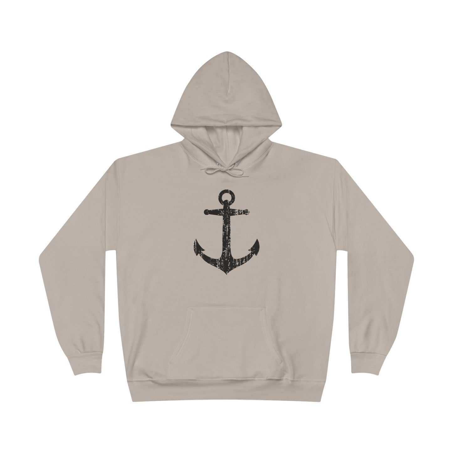 Distressed Nautical Sailor Anchor Hoodie Sweatshirt by TOOLOUD